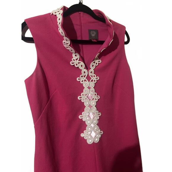 Vince Camuto Sleeveless Dress with Decorative Trim Size 10 - Picture 4 of 6